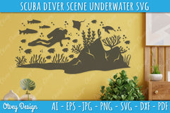 Scuba Diver Underwater World SVG Bundle 3 - CraftNest - Digital Crafting and Art