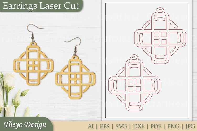Earrings Laser Cut SVG Bundle