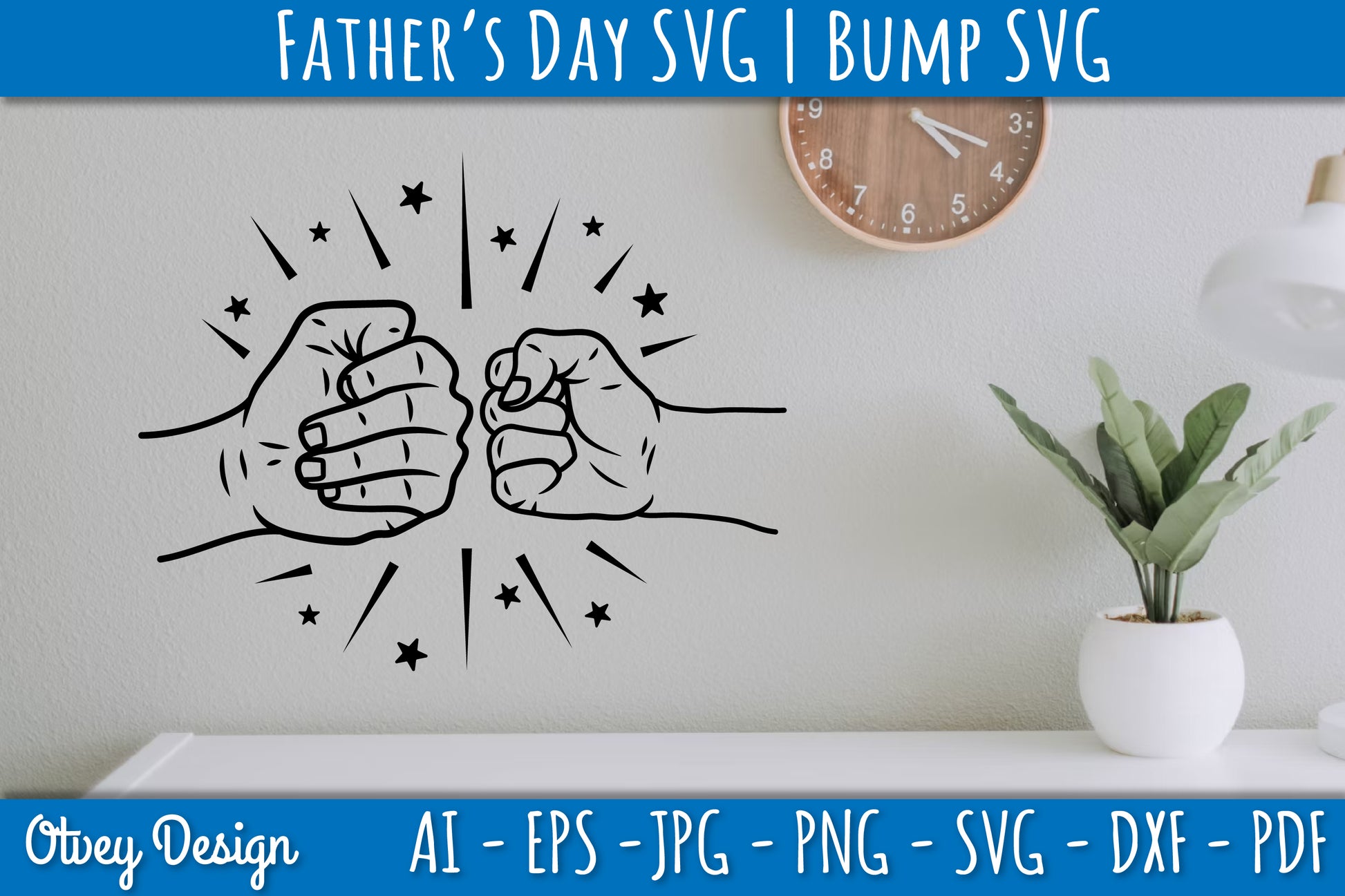 Father's Day Fist Bump SVG Bundle 1 - CraftNest - Digital Crafting and Art
