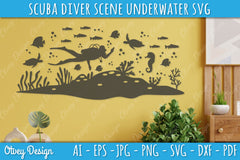 Scuba Diver Underwater World SVG Bundle 2 - CraftNest - Digital Crafting and Art