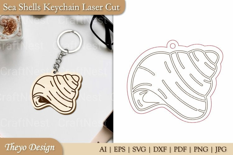 Sea Shells Keychain SVG Bundle