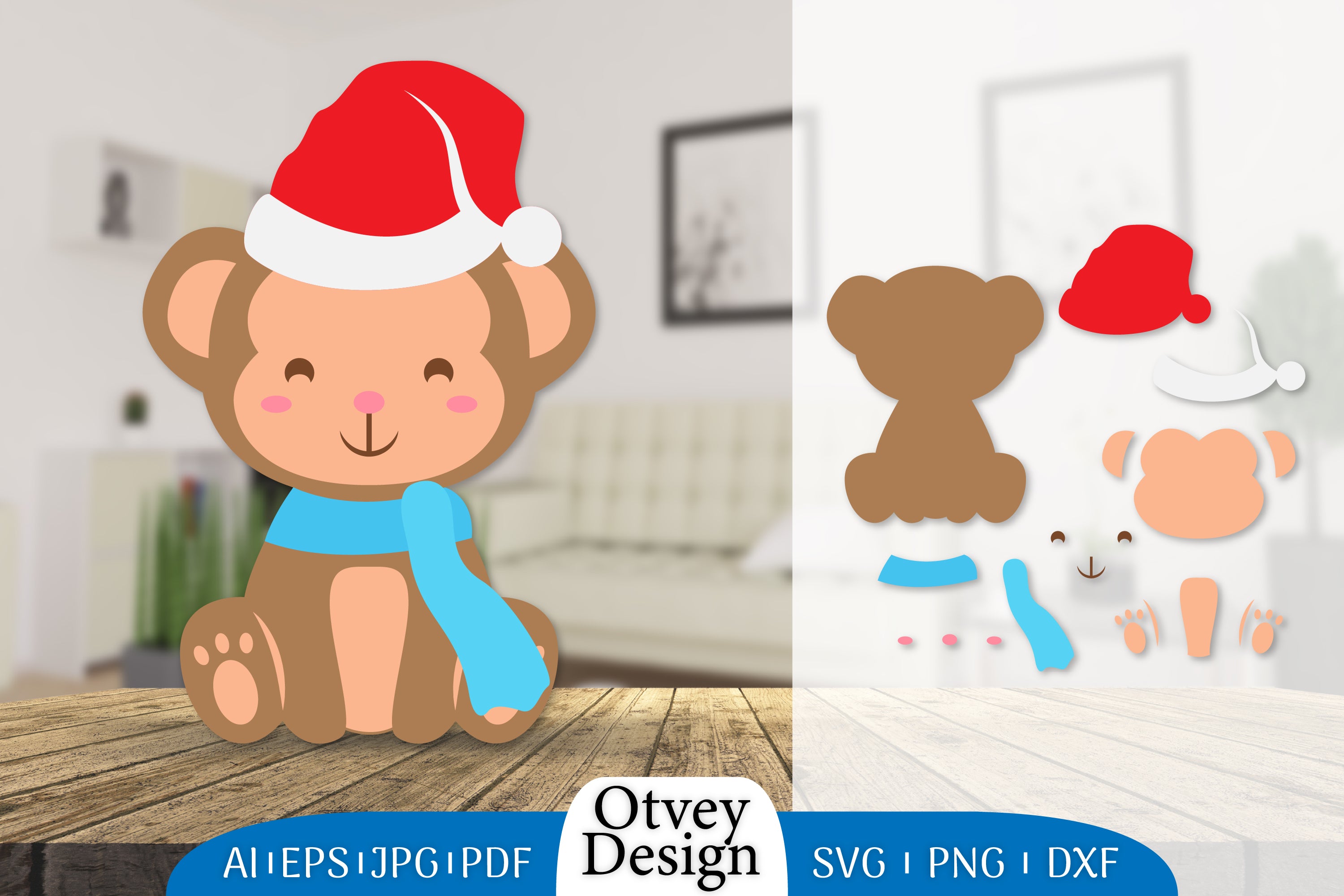 Animals Christmas SVG Bundle 9 - CraftNest - Digital Crafting and Art