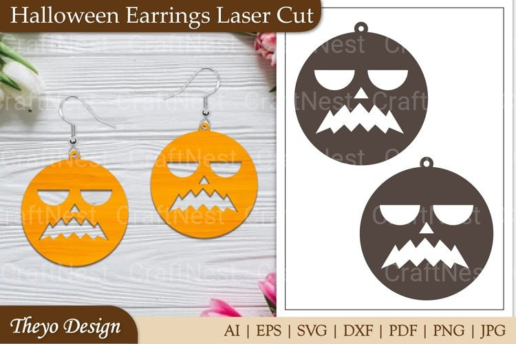 Halloween Earrings SVG Bundle