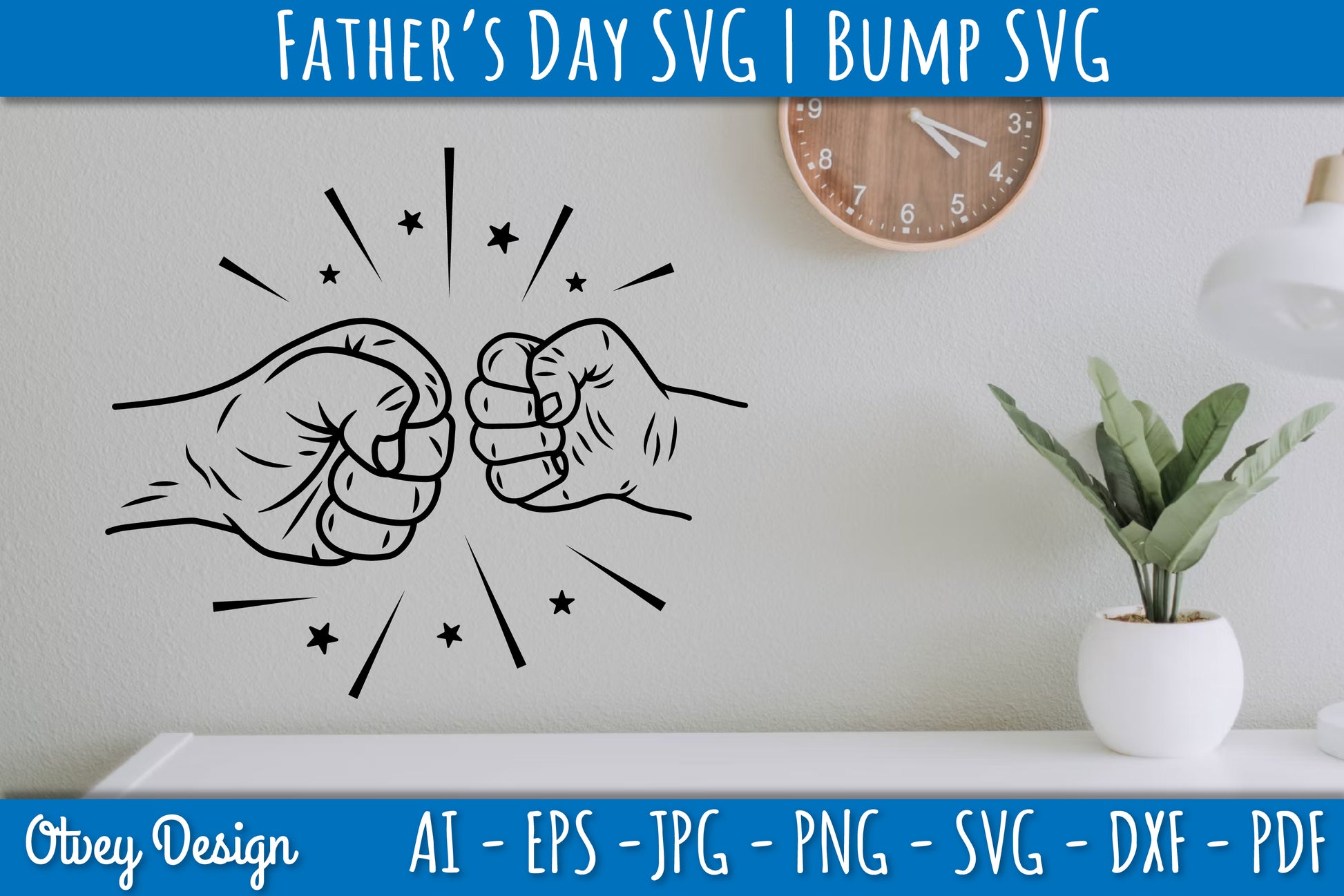 Father's Day Fist Bump SVG Bundle 3 - CraftNest - Digital Crafting and Art