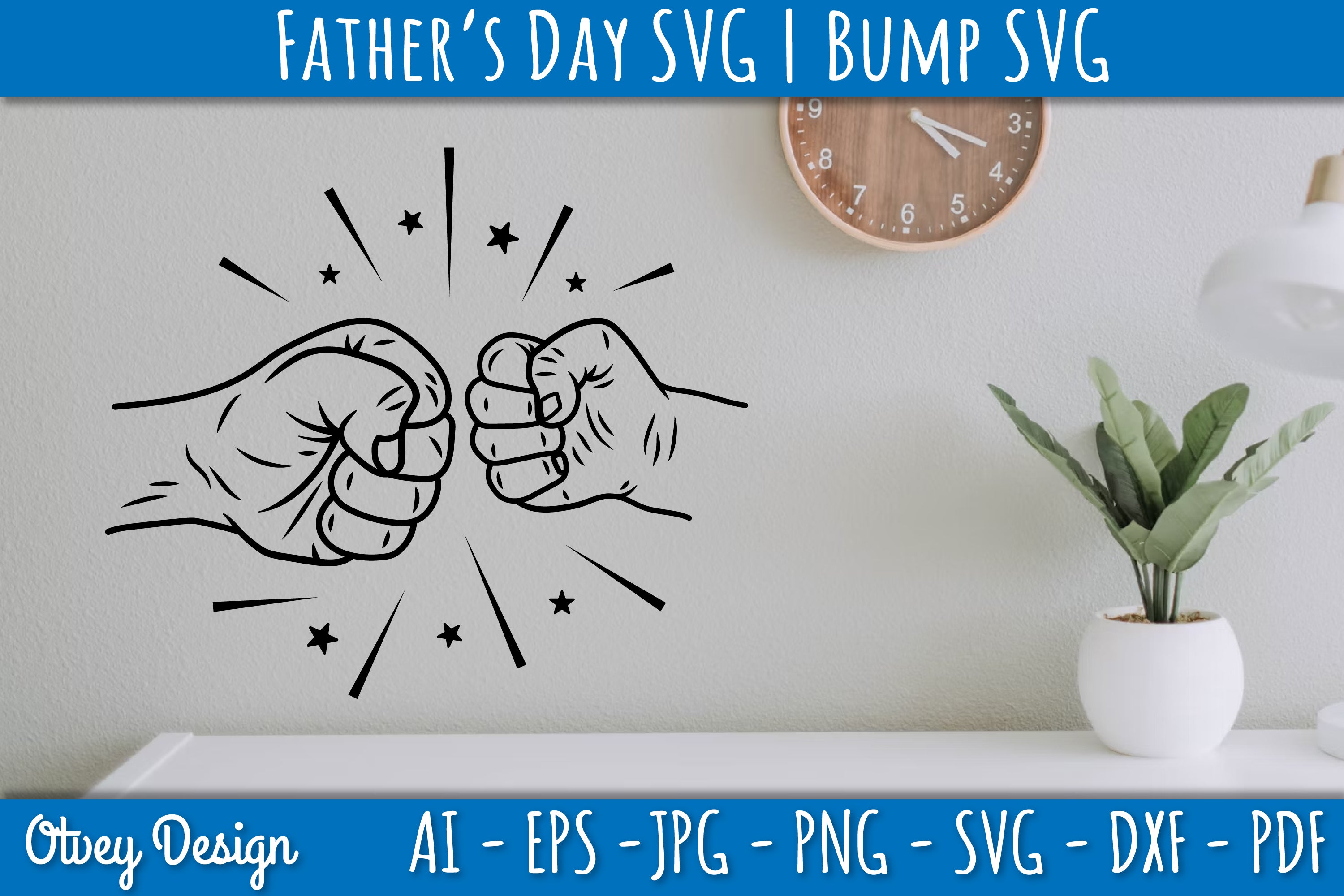 Father's Day Fist Bump SVG Bundle 3 - CraftNest - Digital Crafting and Art