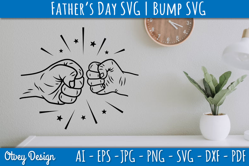 Father's Day Fist Bump SVG Bundle 3 - CraftNest - Digital Crafting and Art
