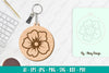 Flower Keychain SVG Bundle