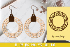 Earrings Mandala SVG Bundle 15 - CraftNest - Digital Crafting and Art