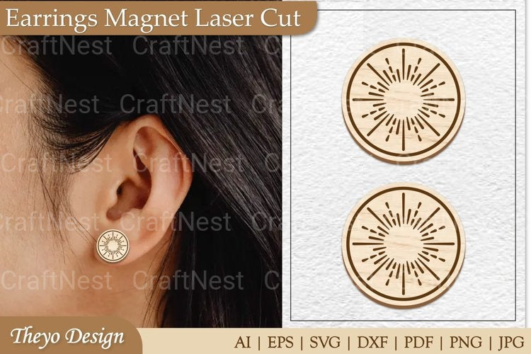 Earrings Magnet from Earrings Magnet SVG