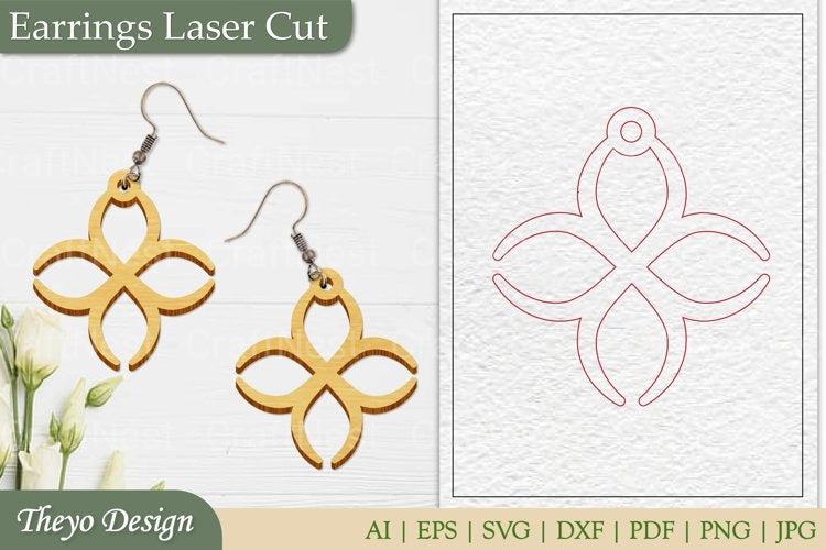 Earrings Laser Cut SVG Bundle