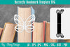 Butterfly Bookmark Template SVG Bundle