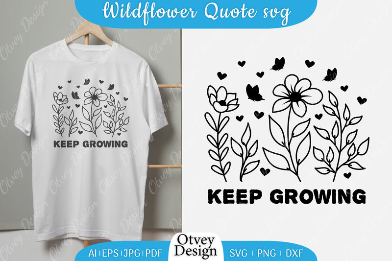 Wildflowers Motivational Sayings SVG Bundle - CraftNest - Digital Crafting and Art