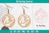 Ski Earring Laser Cut SVG Bundle
