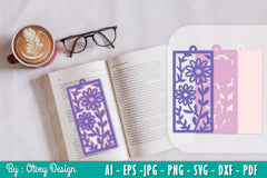 Flowers Bookmark SVG Bundle 7 - CraftNest - Digital Crafting and Art