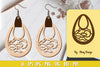 Flower Earring Laser Cut SVG Bundle
