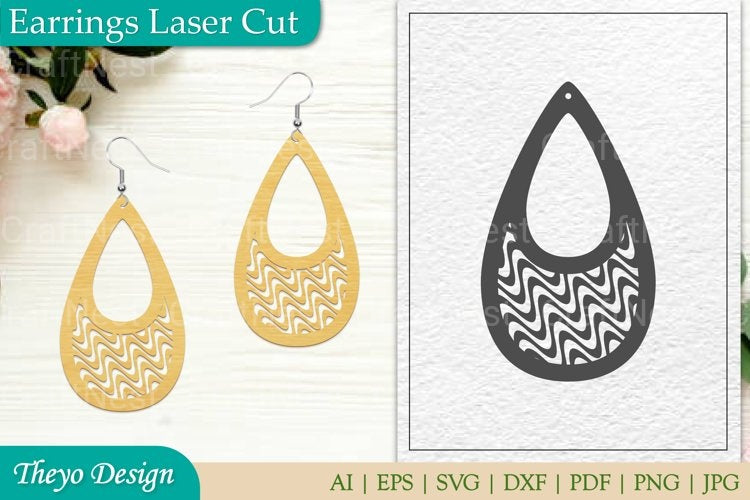 Earrings Laser Cut SVG Bundle