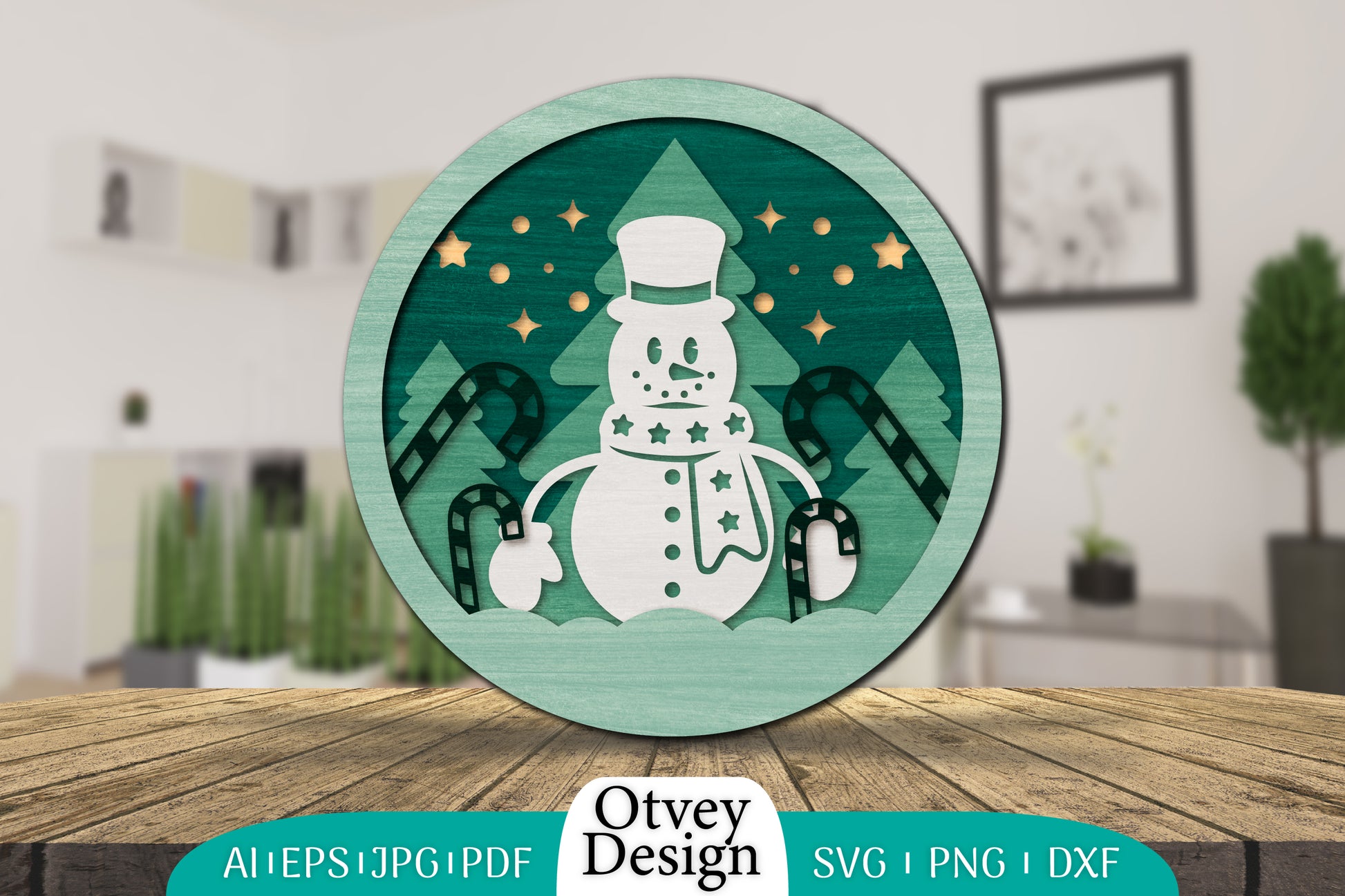 Snowman 3D Layered Lasercut SVG Bundle 2 - CraftNest - Digital Crafting and Art