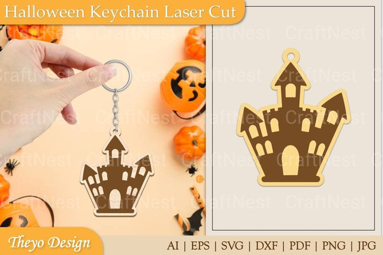 Halloween Keychain SVG Bundle