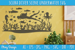 Scuba Diver Underwater World SVG Bundle 8 - CraftNest - Digital Crafting and Art