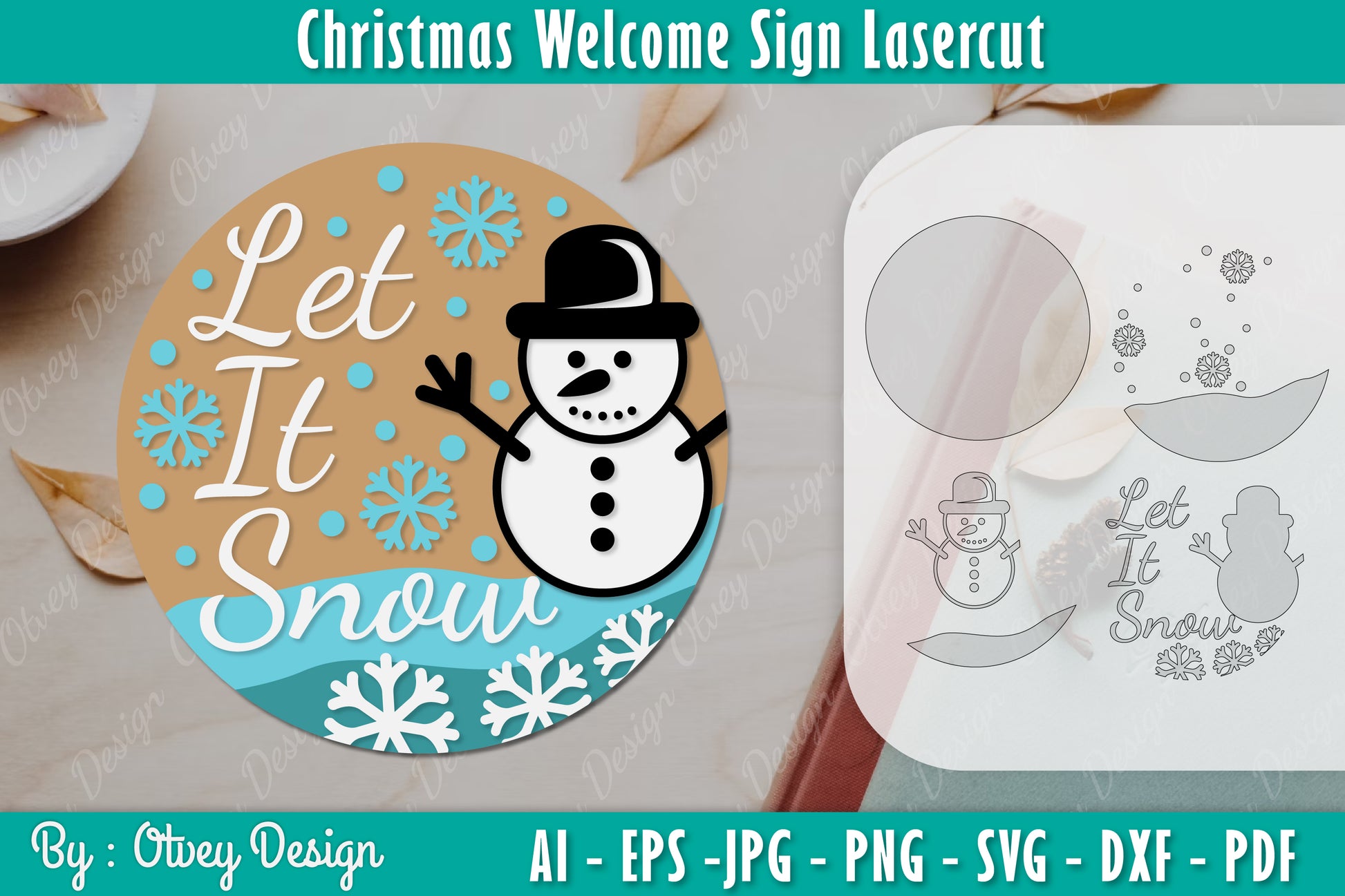 Christmas Welcome Sign SVG Bundle 7 - CraftNest - Digital Crafting and Art