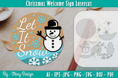 Christmas Welcome Sign SVG Bundle 7 - CraftNest - Digital Crafting and Art