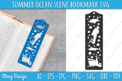 Summer Beach Bookmark SVG Bundle 4 - CraftNest - Digital Crafting and Art