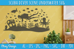 Scuba Diver Underwater World SVG Bundle 5 - CraftNest - Digital Crafting and Art