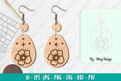 Flower Earring SVG Bundle 79 - CraftNest - Digital Crafting and Art
