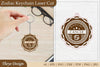 Zodiac Keychain SVG Bundle