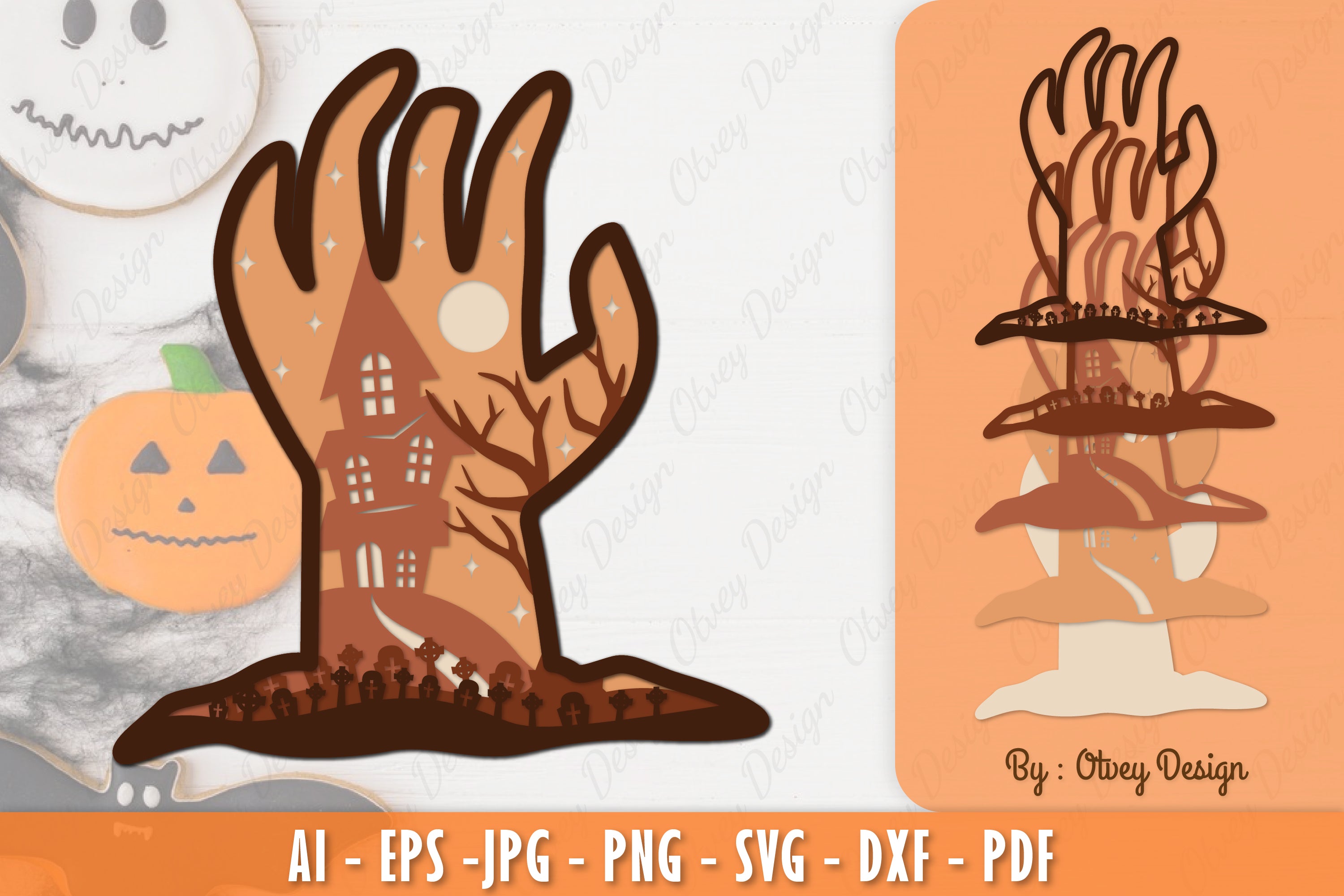 Halloween Layered Lasercut SVG Bundle 4 - CraftNest - Digital Crafting and Art