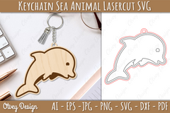 Sea Animal Keychain SVG Bundle - CraftNest - Digital Crafting and Art