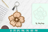 Flower Keychain SVG Bundle