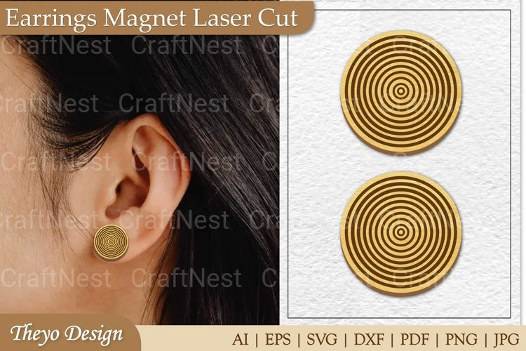Earrings Magnet and Magnet SVG Bundle
