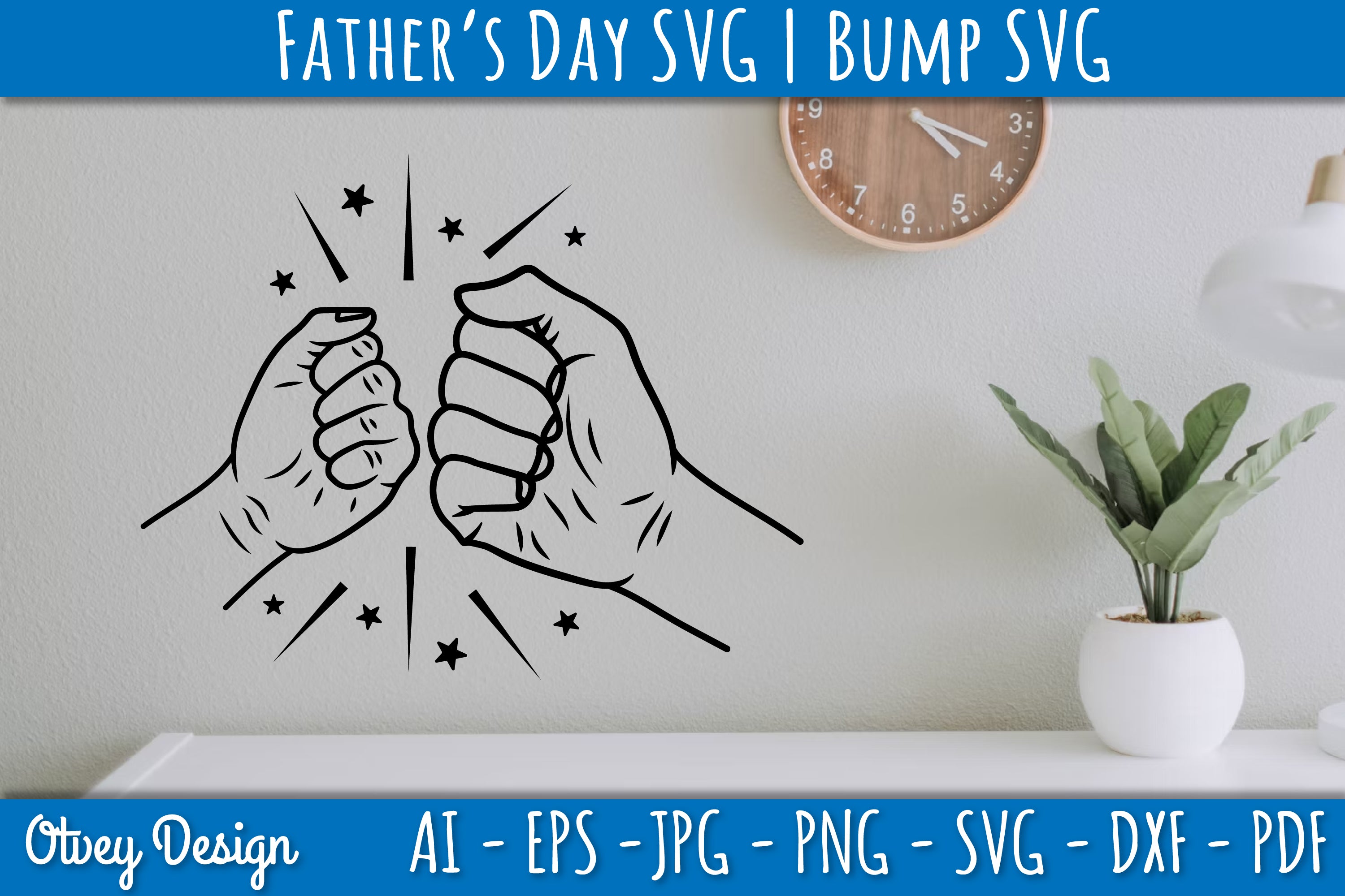 Father's Day Fist Bump SVG Bundle 2 - CraftNest - Digital Crafting and Art
