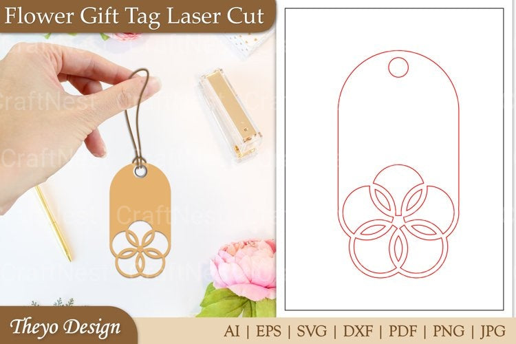 Flower Tags SVG
