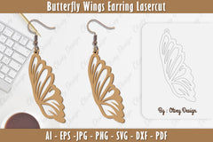 Butterfly Earring Lasercut SVG Bundle 11 - CraftNest - Digital Crafting and Art