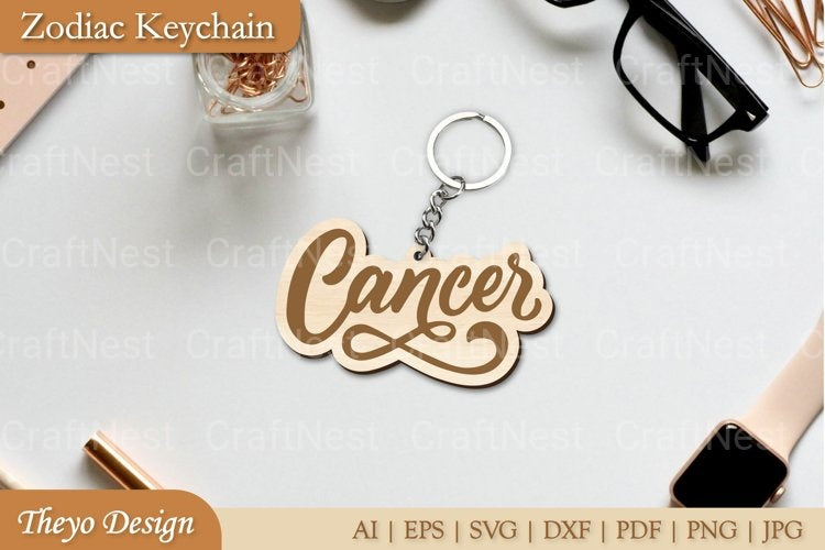 Zodiac Key Chain SVG Bundle