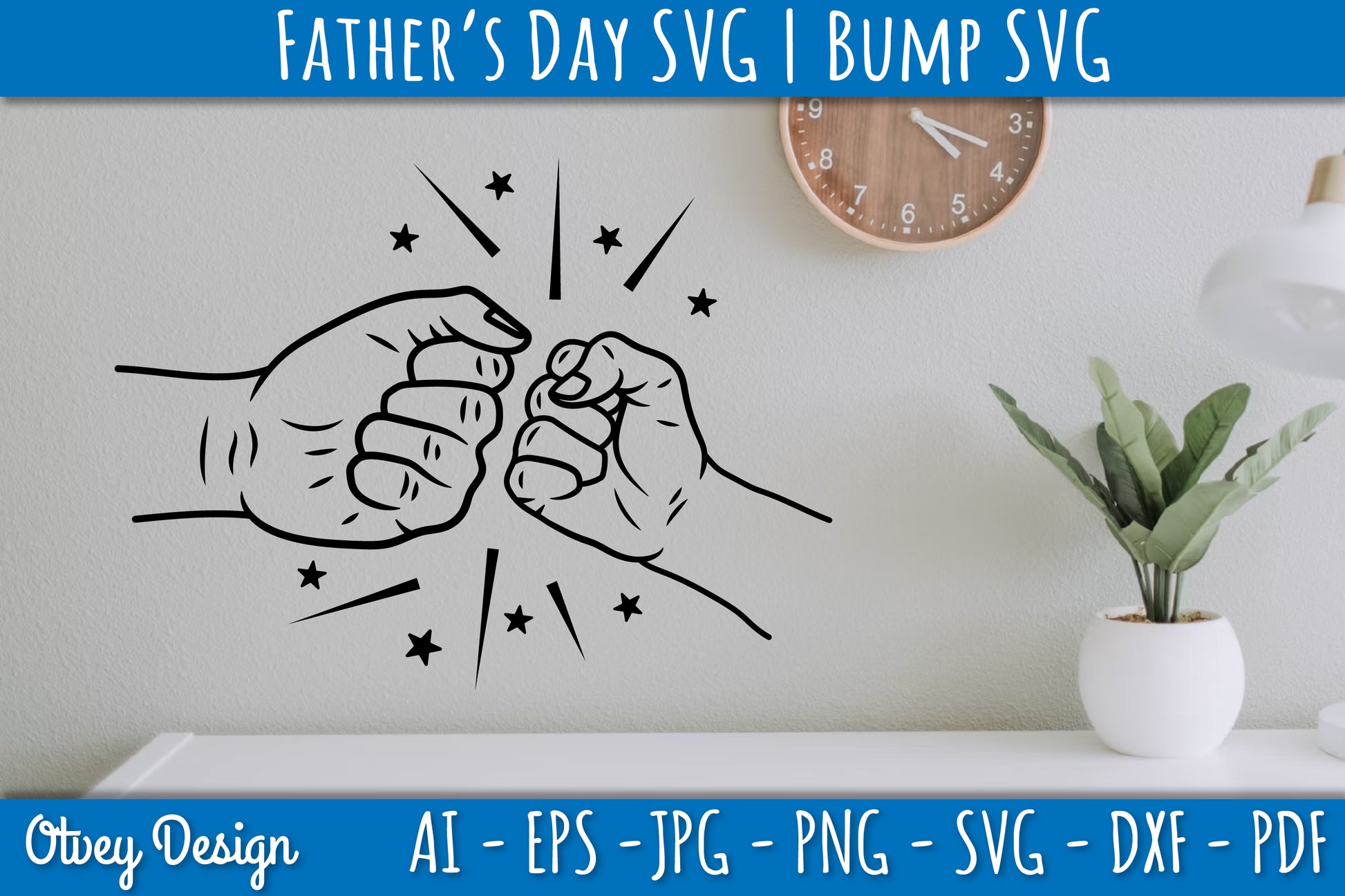 Father's Day Fist Bump SVG Bundle 7 - CraftNest - Digital Crafting and Art