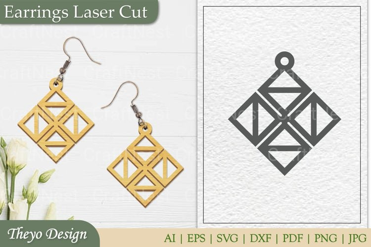 Earrings Laser Cut SVG Bundle