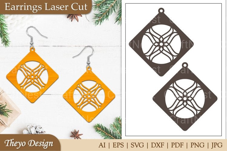 Lasercut Earrings SVG Bundle