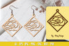Flower Earring Laser Cut SVG Bundle