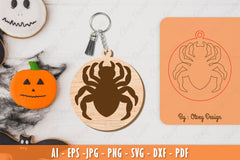 Halloween Keychain Laser Cut SVG Bundle 28 - CraftNest - Digital Crafting and Art