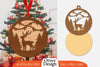 Christmas Deer Ornament Lasercut SVG Bundle