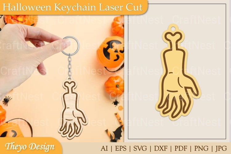 Halloween Keychain SVG Bundle