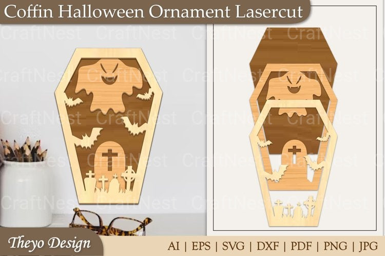 Coffin Ornament SVG Bundle