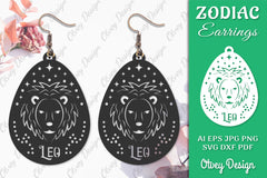 Zodiac Earring SVG Bundle 8 - CraftNest - Digital Crafting and Art