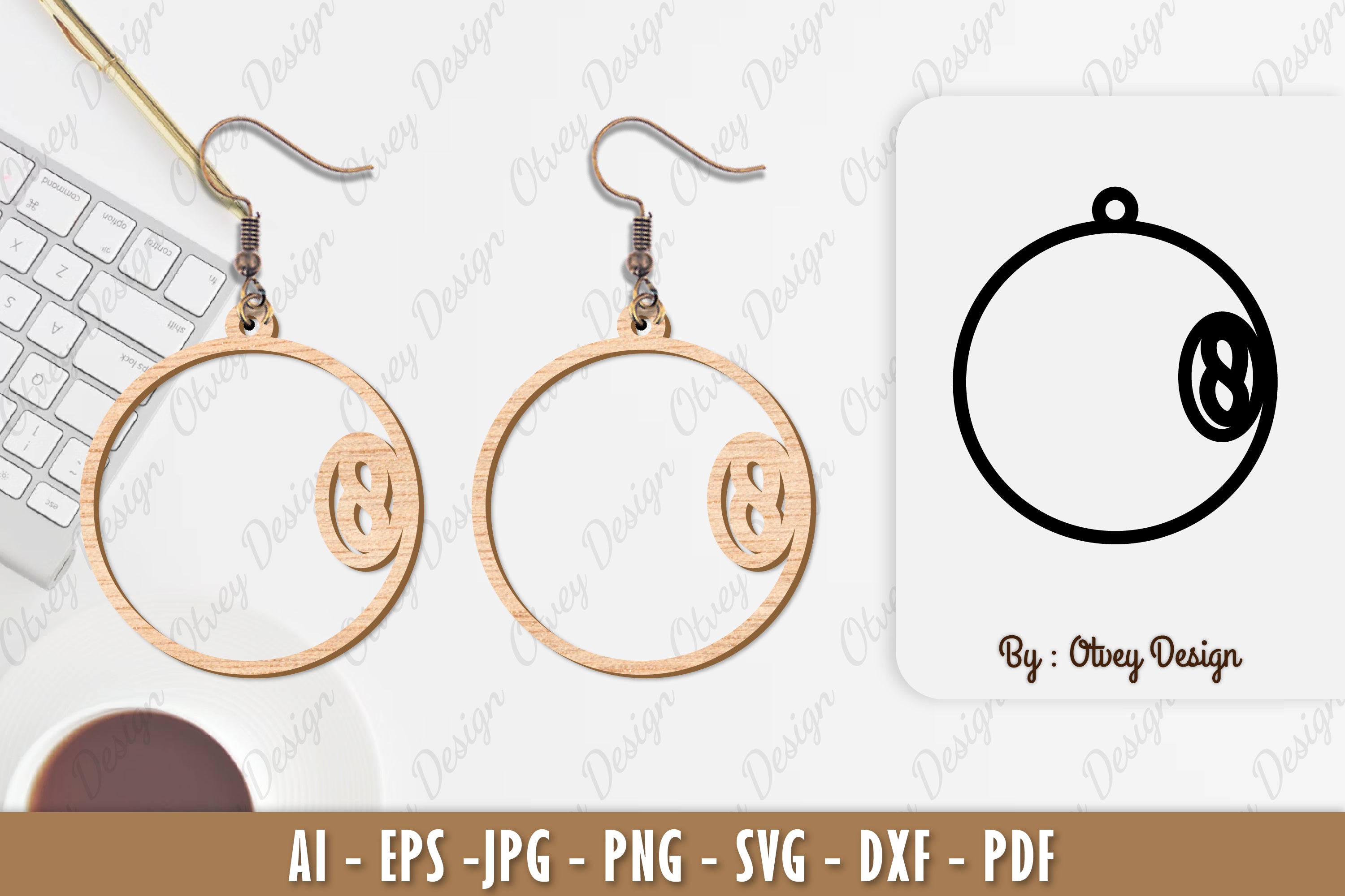 Ball Earring SVG Bundle 6 - CraftNest - Digital Crafting and Art
