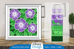 Flower 3D Layered Papercut SVG Bundle - CraftNest - Digital Crafting and Art