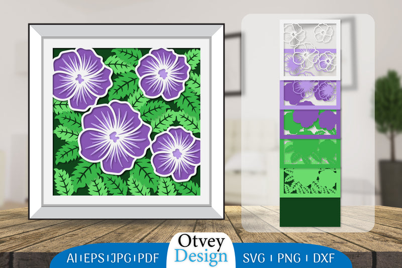 Flower 3D Layered Papercut SVG Bundle - CraftNest - Digital Crafting and Art