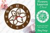 Flowers Clock SVG LaserCut SVG Bundle